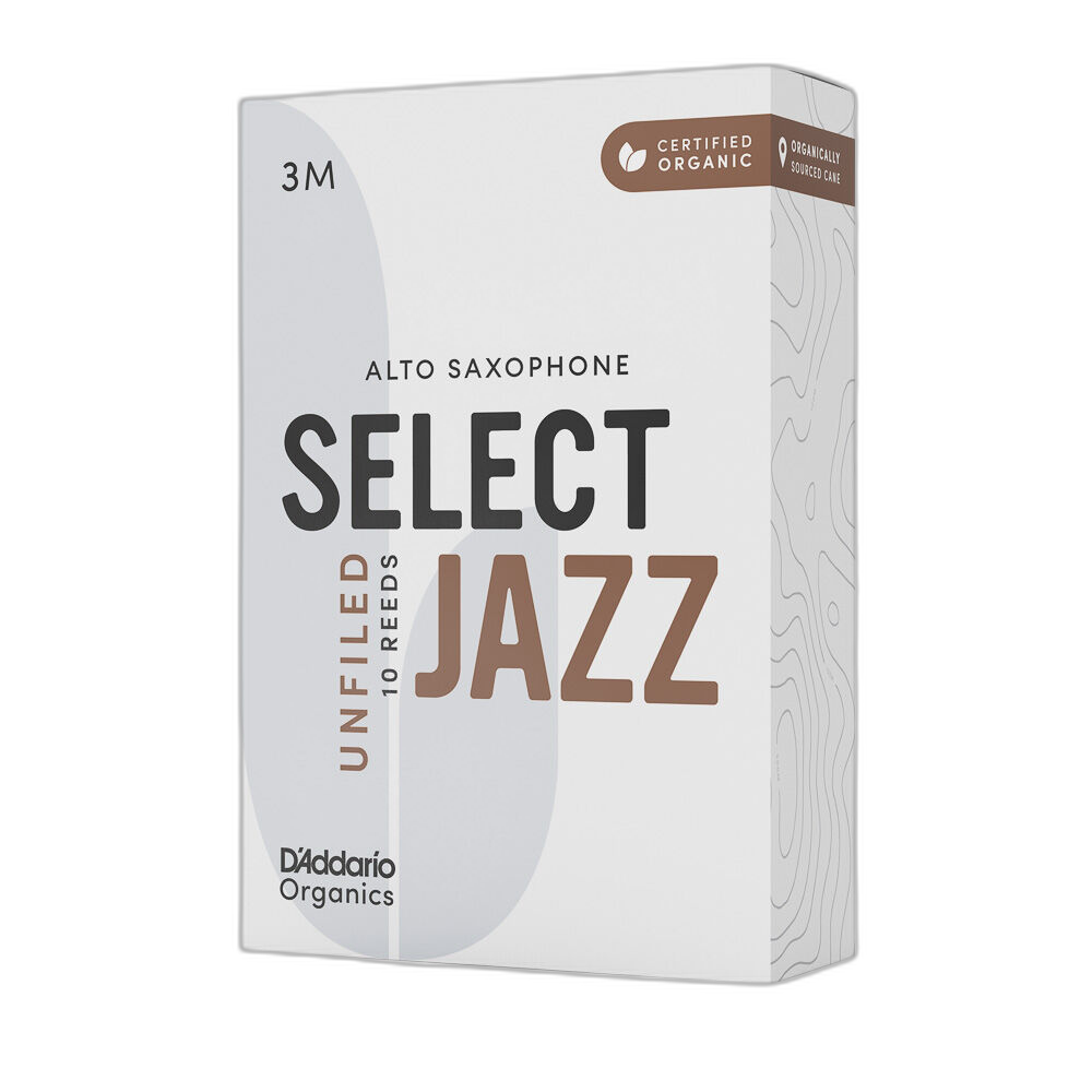 Palheta Sax Alto 3M (10 Peças) DAddario Organic Select Jazz