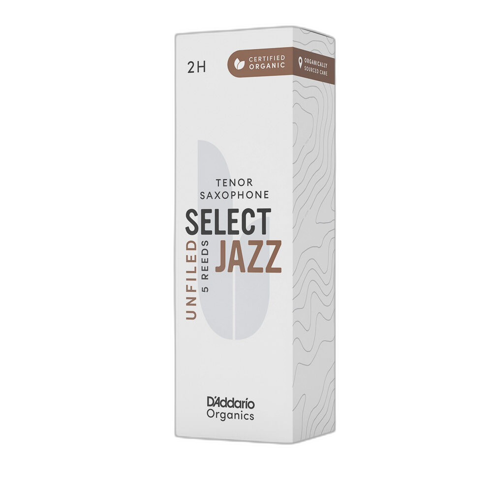 Palheta Sax Tenor 2H (5 Peças) DAddario Organic Select Jazz