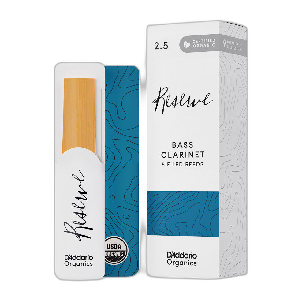 Palheta Clarone 2.5 (5 Unidades) DAddario Organic Reserve