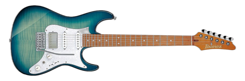 Guitarra Transparent Turquoise Burst Ibanez AZ AZ22S1F-TXB