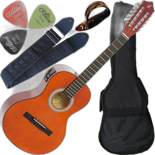 Kit Viola Giannini Caipira Eletroacústica Completa Vs14 Eq