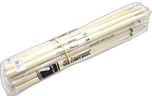 Kit 10 Pares De Baquetas Liverpool Classic Series 5a Marfim