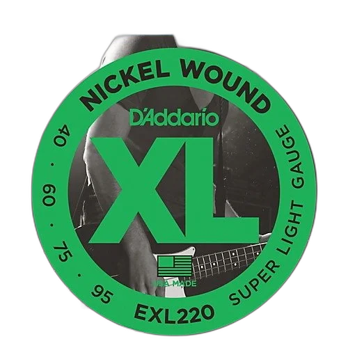 Encordoamento D'addario Exl220 Para Baixo 4 Corda + Palhetas