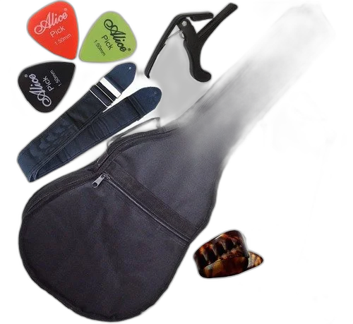 Kit Capa Violão Folk Acolchoada C/ Acessórios + Suporte G3s