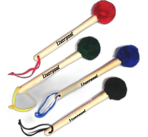 Kit 8 Baquetas De Bumbo Surdo Maçaneta 30cm Mc48 Liverpool