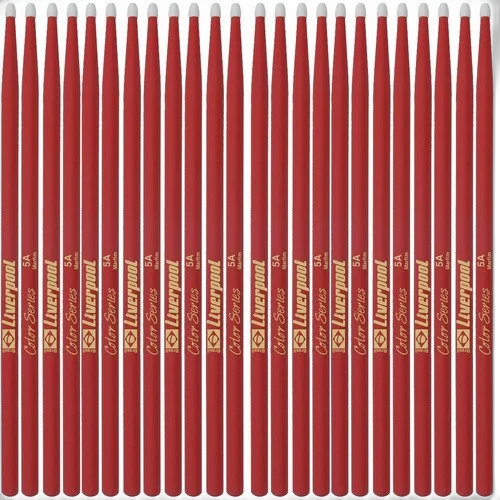 12 Pares De Baqueta Liverpool Dz5an 5a Color Ponta Nylon Lc
