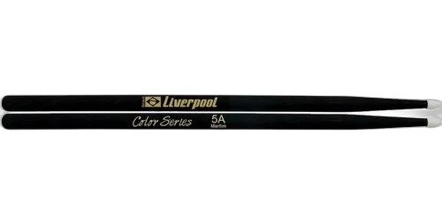Kit 21 Baquetas 5a Preto Ponta Nylon Lc Dz5an Liverpool