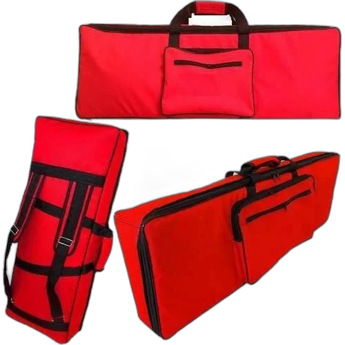 Capa Para Teclado Roland Gw8 Master Luxo Nylon Vermelho