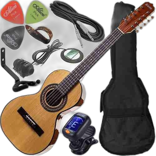 Kit Viola Eletroacústica Caipira Completa Rozini Rv151 Nt