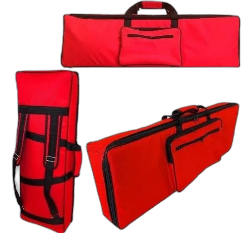 Capa Master Luxo Nylon Vermelha Para Teclado Roland Xps10