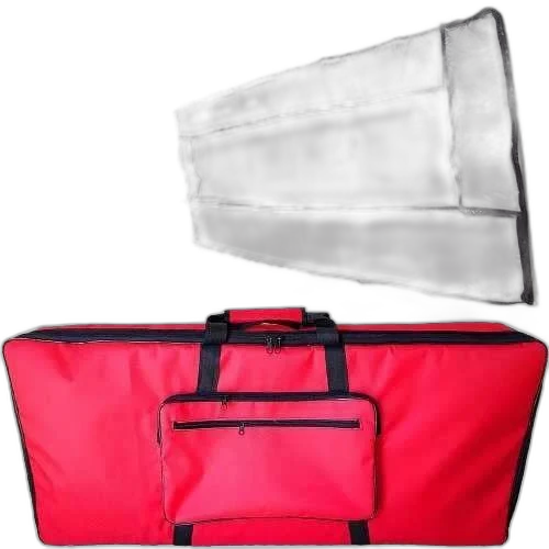 Kit Capa Para Teclado Acolchoada + Suporte Em X + Cobertura