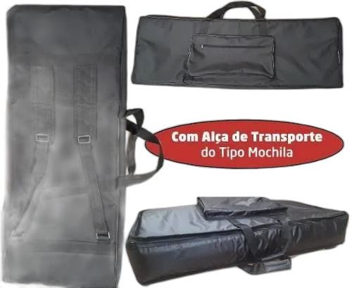 Kit Capa Teclado Roland Xps10 Acolchoada Luxo + Cobertura