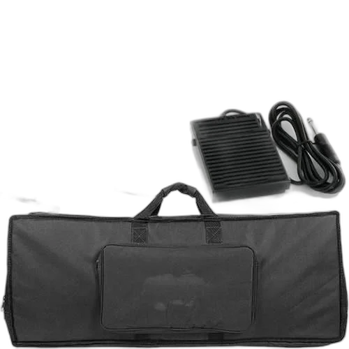 Kit Para Teclado 6/8 Com Capa + Pedal + Cobertura + Suporte