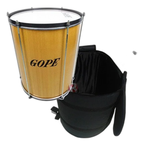 Kit Surdo Madeira 20 X 60cm + Tripé + Capa Bme6020crpe Gope