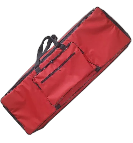 Capa Bag Para Teclado Roland Vr09 Master Luxo Nylon Vermelho