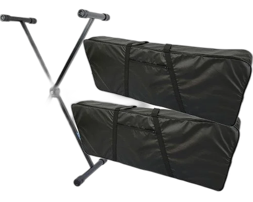 Kit Suporte + 2 Capas Para Teclado 5/8 Simples Nylon