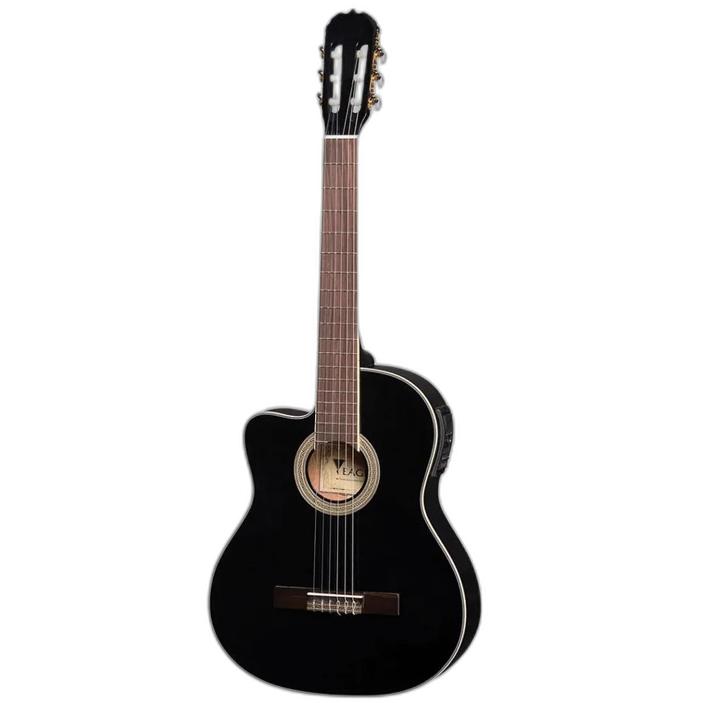 Violão Eletroacústico Eagle Nylon Canhoto Ch800 Bk Lh
