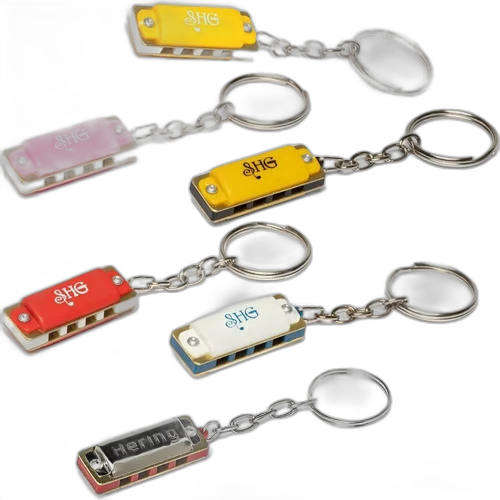 Chaveiro Mini Gaita Hering Diatônica 8 Vozes A Lá 88cc