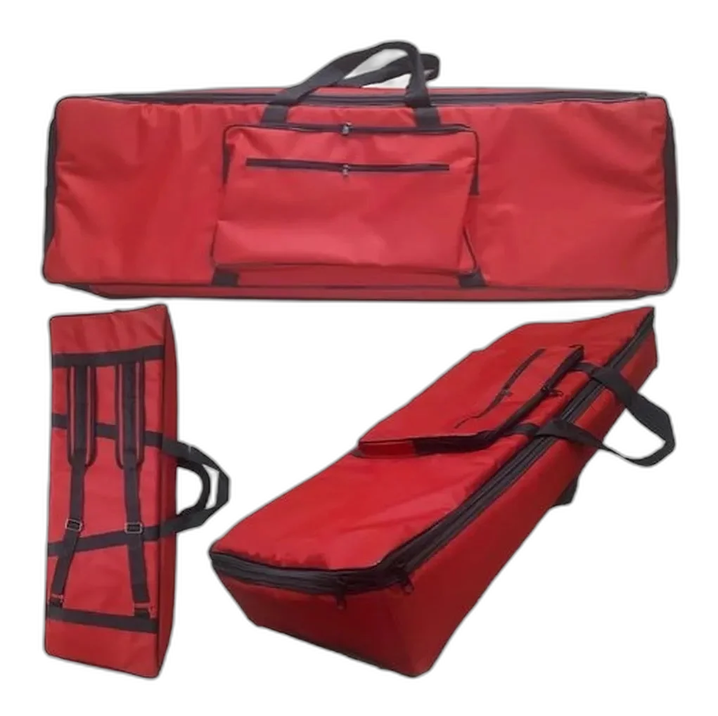 Capa Bag Master Luxo Para Teclado Roland Fantom G7 Vermelho