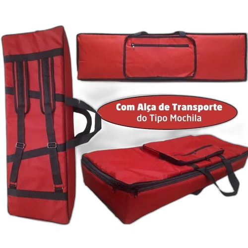 Capa Bag Master Luxo Teclado Yamaha Shs500 Rd + Cobertura