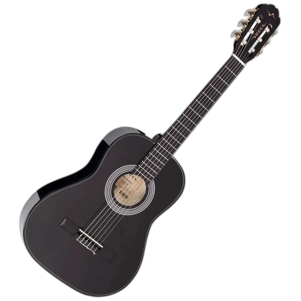 Violão Acústico Clássico Nylon Infantil Vca94 Preto Vogga