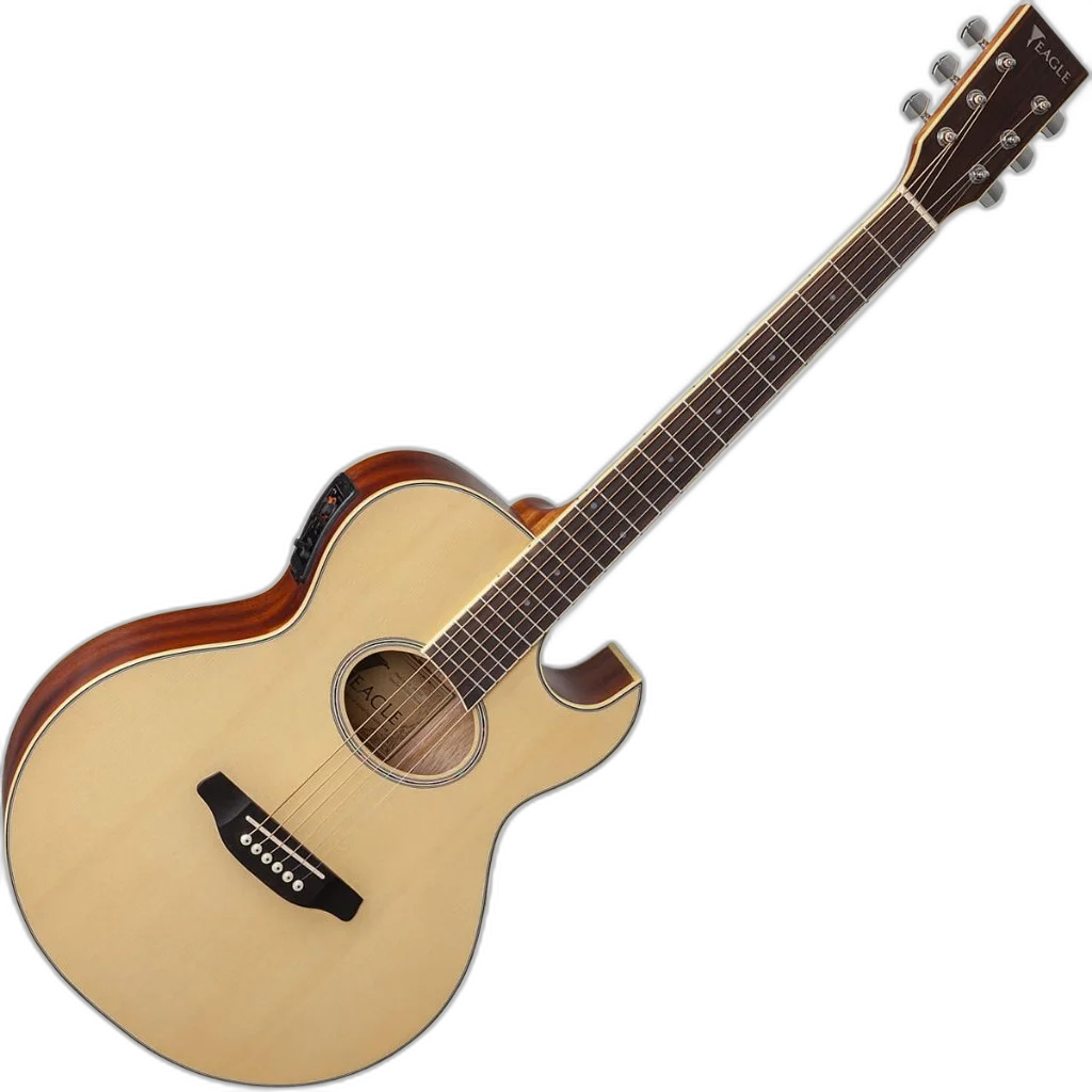 Kit Violão Eletroacústico Aço Eq Promix Eagle Gl36 Satin Nt