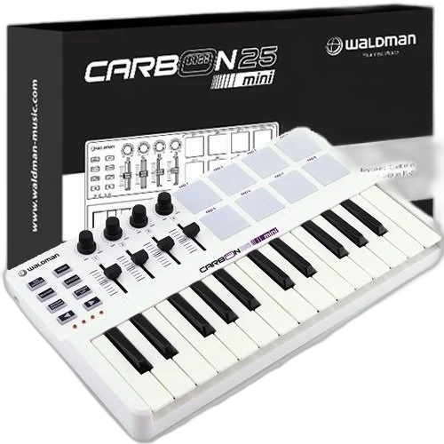 Teclado Waldman Controlador Midi Usb 25 Teclas Carbon 25mini
