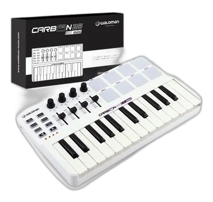 Teclado Waldman Controlador Midi Usb 25 Teclas Carbon 25mini