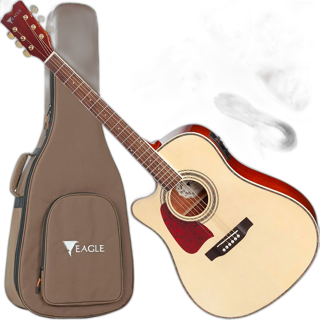 Kit Violão Elétrico Canhoto Equalizador Promix Ch889 Eagle