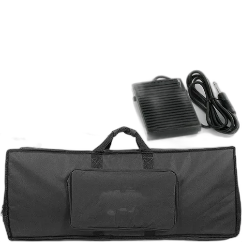 Kit Para Teclado 6/8 Com Capa + Pedal + Suporte + Cobertura