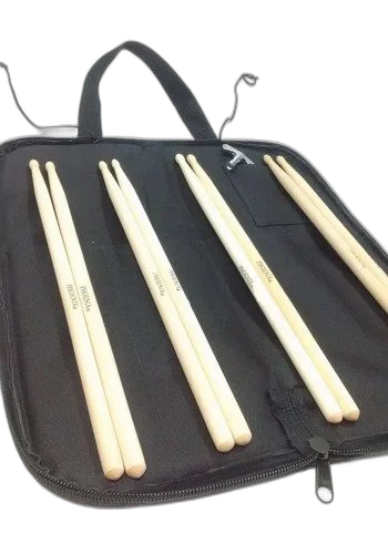 Capa Para Baquetas De Bateria + 4 Pares De Baquetas Oferta