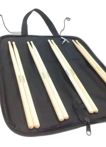 Capa Para Baquetas De Bateria + 4 Pares De Baquetas Envio24h