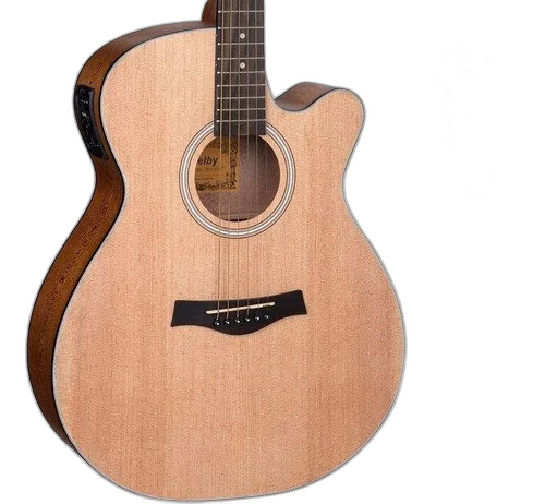 Kit Violão Eletroacústico Eq 3 Bandas Aço Sga-194c Shelby