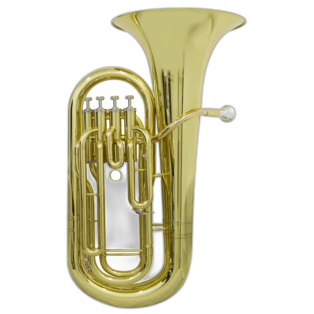 Bombardino Euphonium 4 Pistos Ep 240 Laqueado Dourado Com Case New York