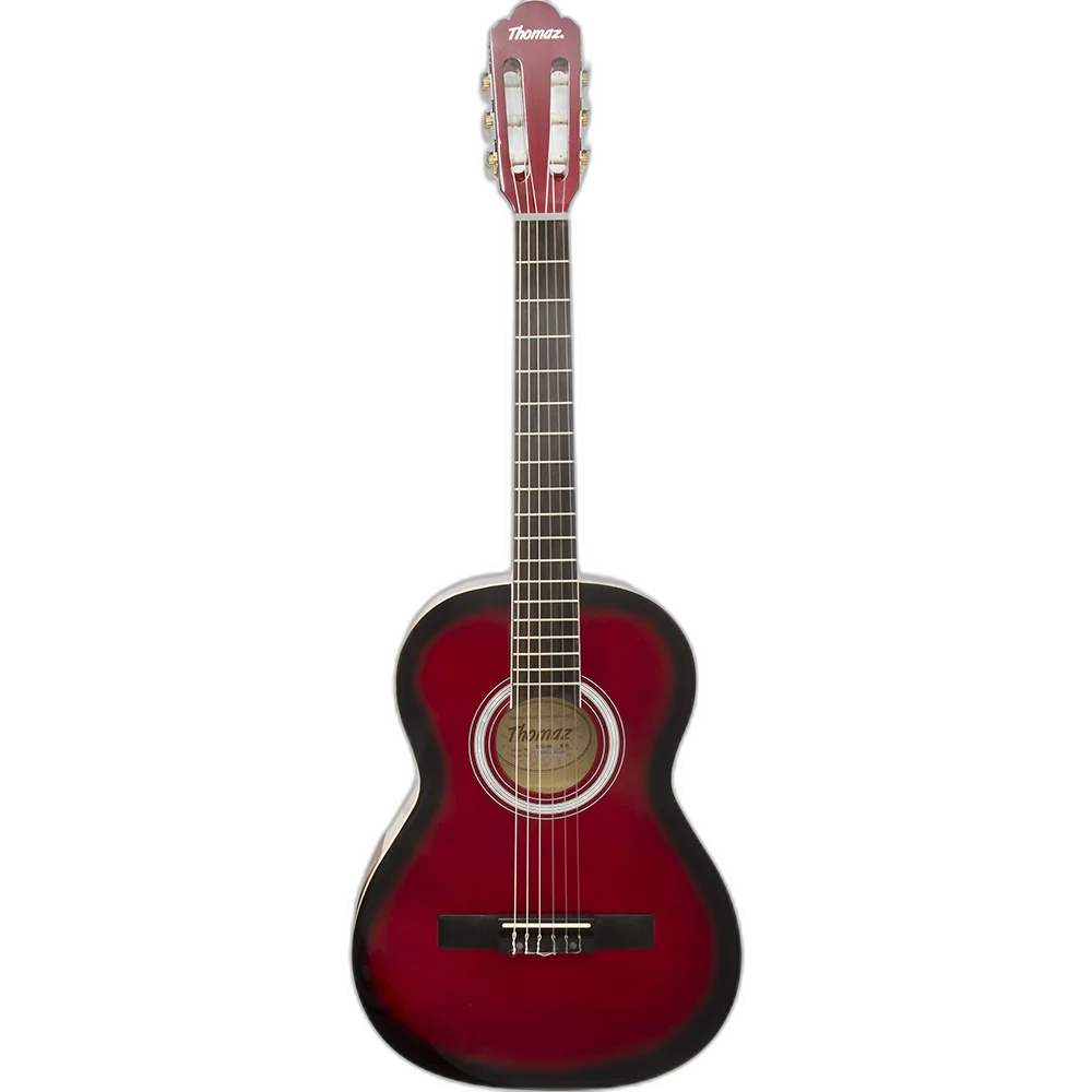 Violão Acústico Infantil De Nylon Para Destros Com Tensor Tcg 360 Vermelho Thomaz