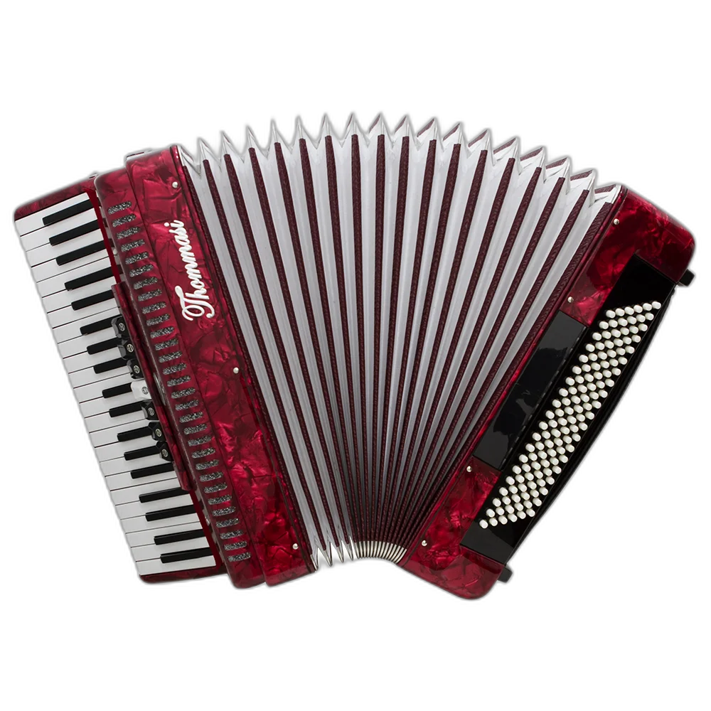 Acordeon 120 Baixos 41 Teclas Ta 12009 Vermelho Thommasi