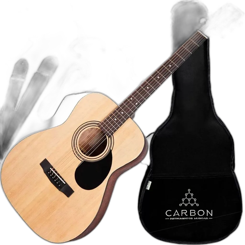 Kit Violão Cort AF510EDX OP Folk C/ Afinador Open Pore Natural Vx02